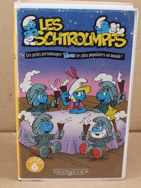 Les Schtroumpfs - Video 6  (VHS)(French)  Tested